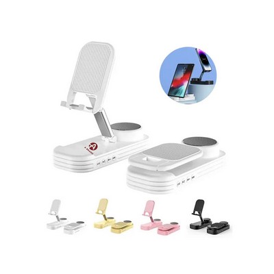 Foldable Bluetooth Speaker with Phone Stand