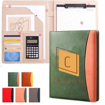 Personalized Padfolio With Calculator