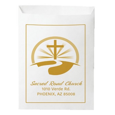 One Color 2-Sided Paper Merchant Bag (7.5" x 10")