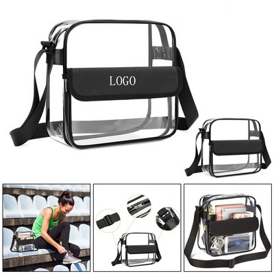 Transparent Shoulder Bag for Stadium & Concert Use