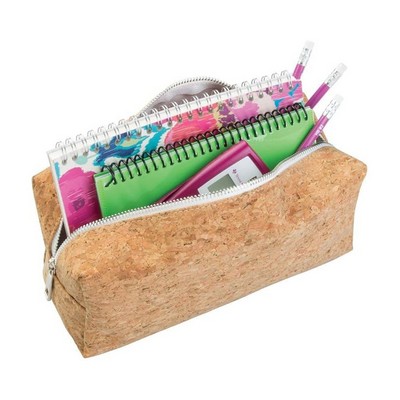 Cork Large Capacity Cosmetic Travel Toiletry Bag