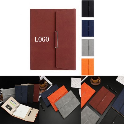 Refillable Tri-Fold Wool-Feel PU Professional Travel Organizer