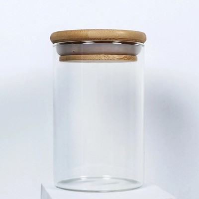 Jar w/Bamboo Lid
