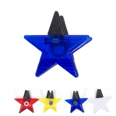 Jumbo Size Star Magnetic Memo Clip w/Strong Grip