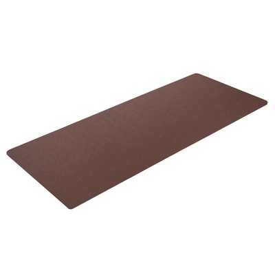 Chocolate Brown Leather 30" x 12.5" Conference Table Single Runner