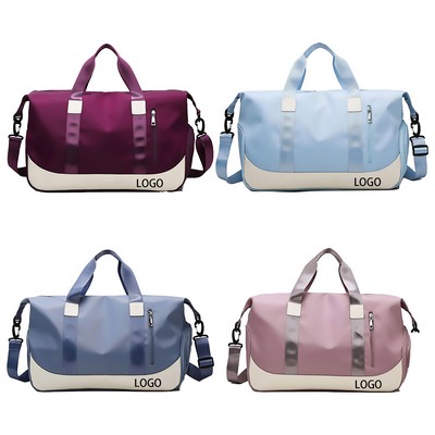 Gym Tote Duffle Bag with Wet Pocket and Shoe Compartment