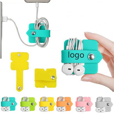 MOQ 20 Silicone Data Cable Organizer