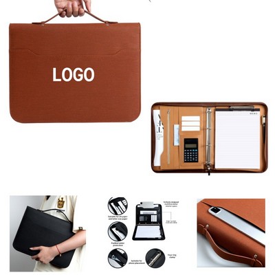 Multifunctional Zipper Portable Handheld Folder With A Calculator