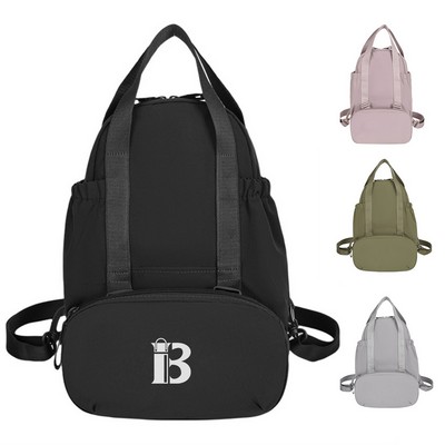 Lightweight Women Polyester Crossbody Backpack
