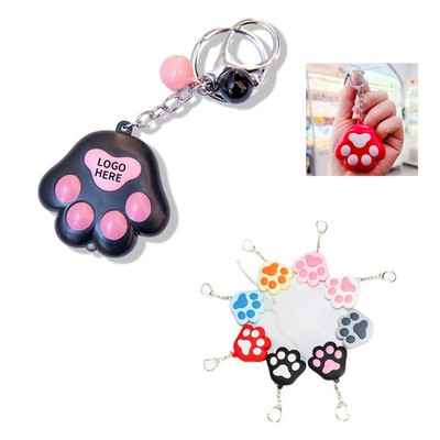 PawPrint LED Sound Keychain