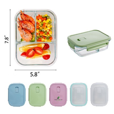 Rectangular Borosilicate Glass Food Storage Container