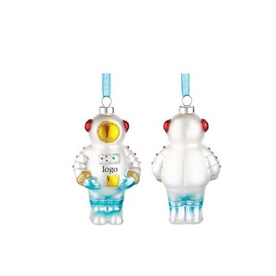 Astronaut Glass Ornament