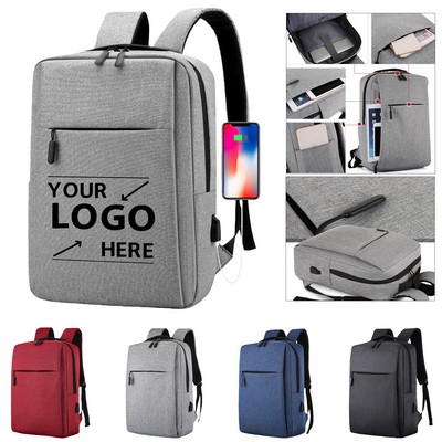 Business Laptop Backpack With USB Port