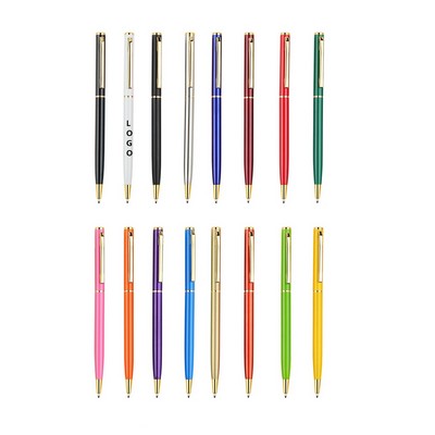 Gold Trim Metal Pen