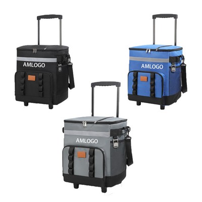 Foldable Rolling Cooler with Pull Handle