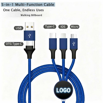 5-in-1 LED Charging Cable