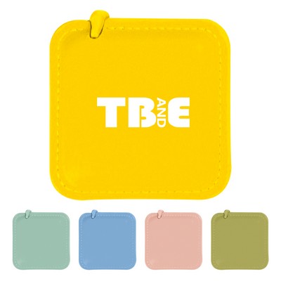 5' Square PU Leather Retractable Soft Tape Measure