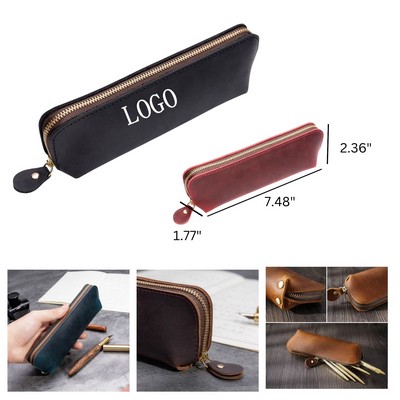 Retro Leather Pencil Case Gift
