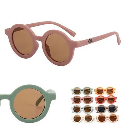 Round UV Protection Kids Sunglasses