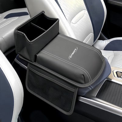 Leather Car Armrest Cover