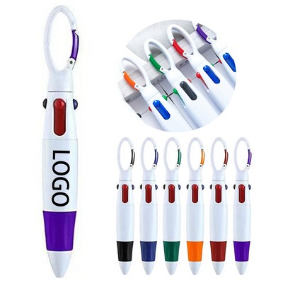 Plastic Carabiner Shuttle Pens