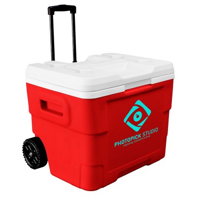 68-Quart NYC® Terra Wheeled Cooler - Red