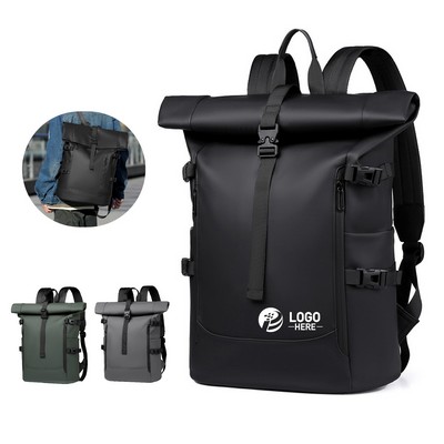 Roll Top Laptop Backpack