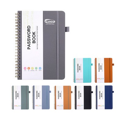 Mini Spiral Password Keeper - Color Changing Leather Record Book