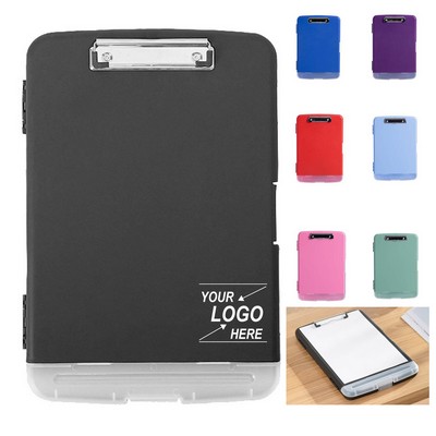A4 Office Folder Side-Opening Clipboard With Storage Box