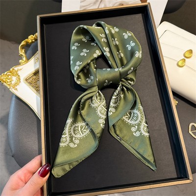 Custom 27.5" x 27.5" Silk Like Headband Women's Handbag Wrap