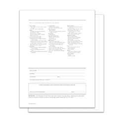 PEEL n SEAL™ English Interior Backer Only Buyers Guide Window Sticker