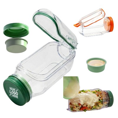 Leakproof Salad Container with Dressing Cup for Office Gym & Picnic