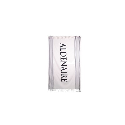 Ivory Shore Open Striped Peshtemal Towel