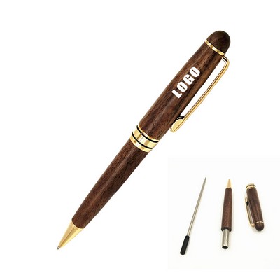 Walnut Wood Ballpoint Pen Writing Smooth