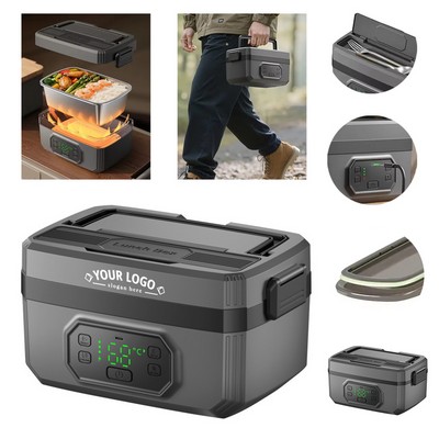 Portable Wireless Electric Lunch Box with Preheat Timer Function