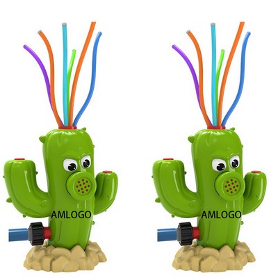 Cactus-Shaped Water Sprinkler Fun