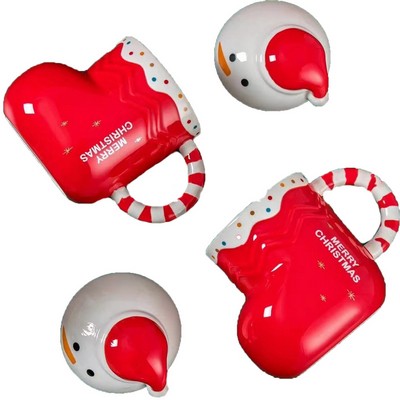 Christmas Gift Santa Claus Ceramic Stoneware Cup Mug