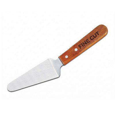 Stainless Steel Triangular Pizza And Cake Server With Wood Handle