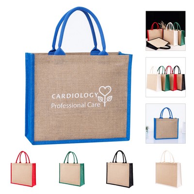 Burlap Tote Bag