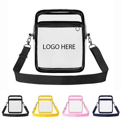 Clear PVC Crossbody Shoulder Bag