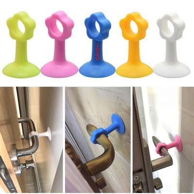 2 1/2" Silicone Door Stopper W/ Suction Cup Handle