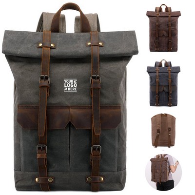 Durable Water-Resistant Canvas Backpack