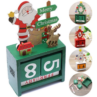 Festive Wooden Countdown Calendar