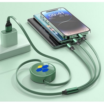 Retractable 3-in-1 Fast Charging Cable