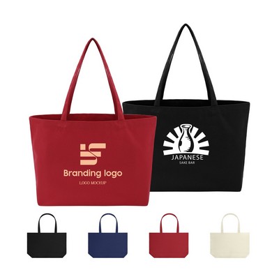 12Oz Cotton Canvas Grocery Tote Bag