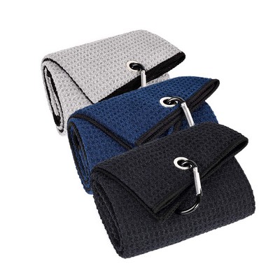 Premium Waffle Knitted Golf Towel