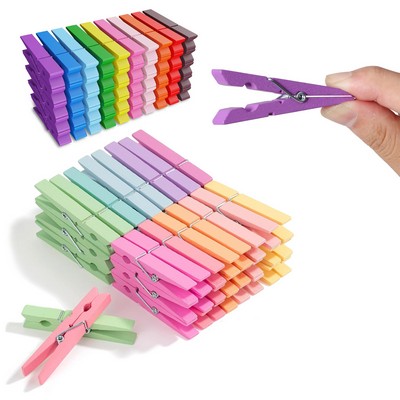 Colored Clothes Pins Wooden