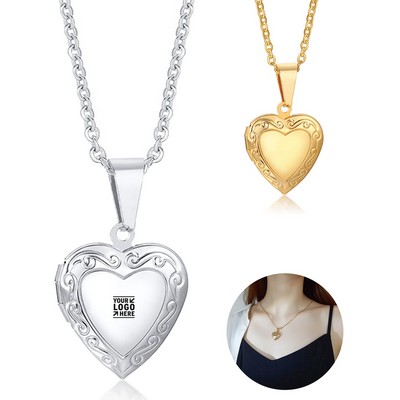 Elegant Heart Locket Pendant
