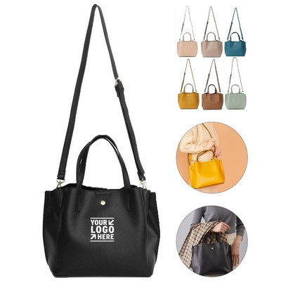Classic Solid Color Crossbody Shoulder Bag