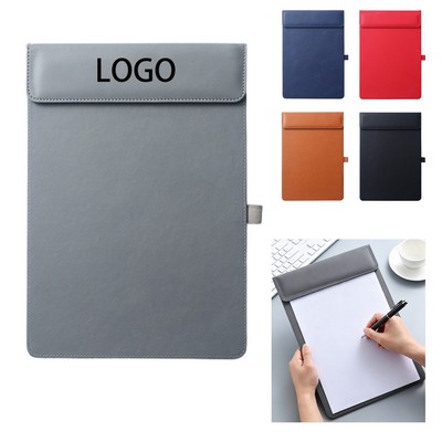 A4 Leather Clipboard with Strong Magnetic Closure